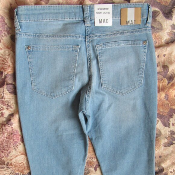 Mac Women Jeans, Blue, waist 27in, inseam 27in, cotton, Skinny - Picture 5 of 9